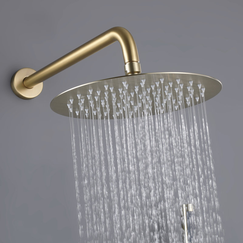 TL Bathroom Shower Set Wall Mount Complete Shower System with Rough-in ...